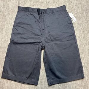 NWT Old Navy Shorts Boy's Size 14 Gray Chino Bermuda Pocket Adjustable Waist 28”